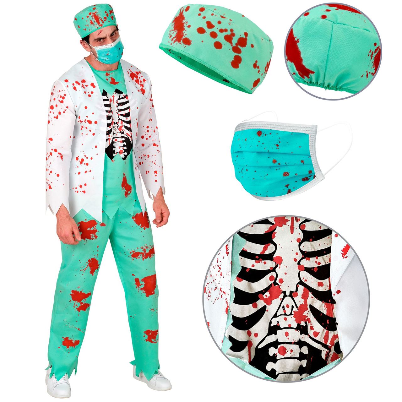 Zombie-Doktor-Kostüm für Herren