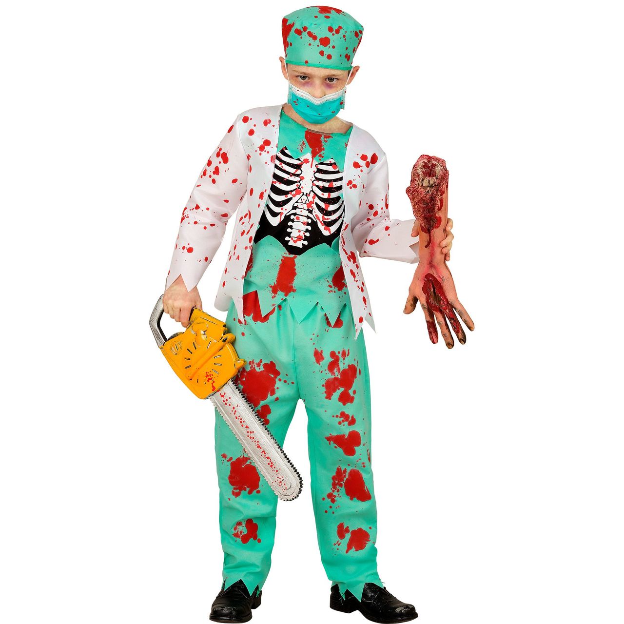 Zombie-Doktor-Kostüm für Kinder