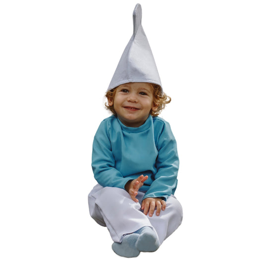 Klassisches Blauer Gnom Kostüm für Baby