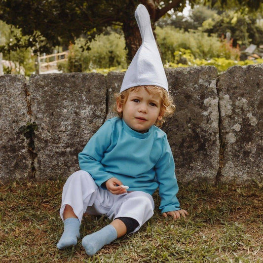 Klassisches Blauer Gnom Kostüm für Baby