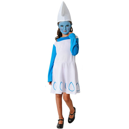 Blaue Elfenkleid-Kostüm für Mädchen