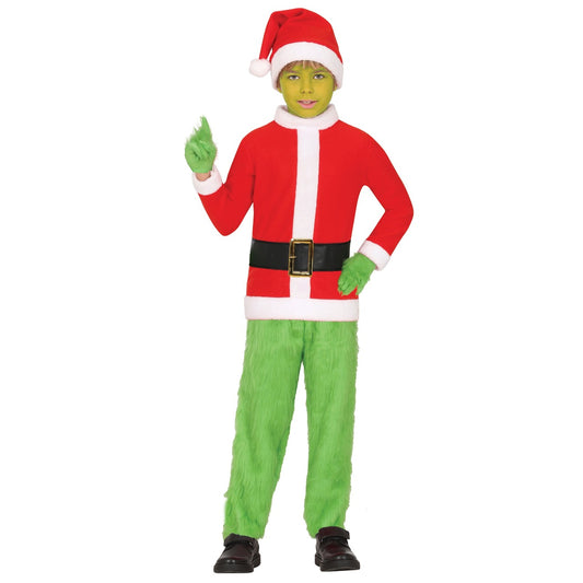 Grinch Elf Deluxe Kostüm für Kinder