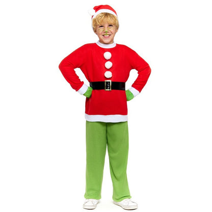 Grinch-Elfen-Kostüm eco für Jungen