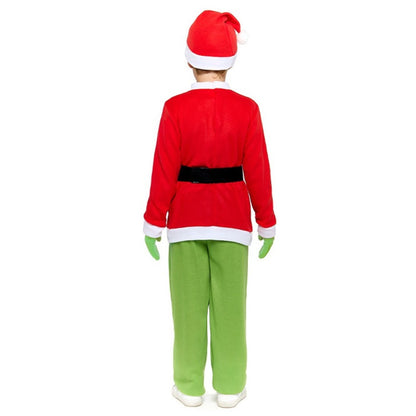 Grinch-Elfen-Kostüm eco für Jungen