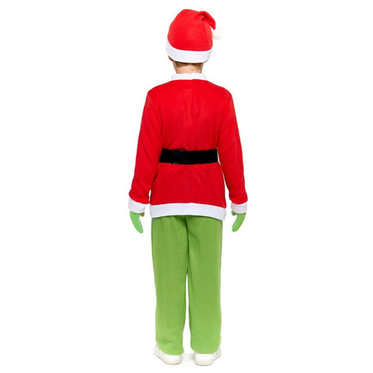 Grinch-Elfen-Kostüm eco für Jungen