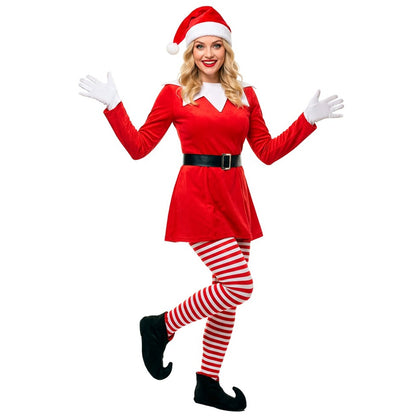 Lustiges Weihnachts-Elfenkostüm für Damen