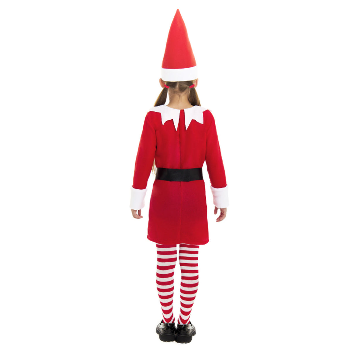 Rotes Weihnachtselfen-Kostüm für Mädchen
