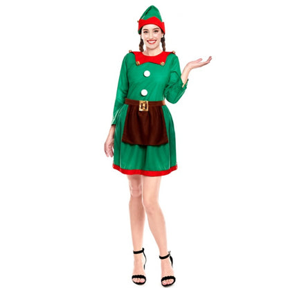 Weihnachtselfen-Kostüm für Damen