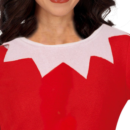 Weihnachtliche Elfenkostüm für Damen