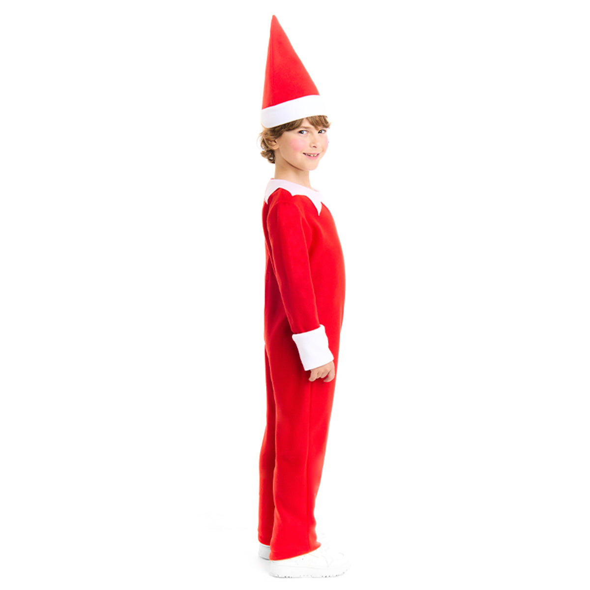 Rotes Weihnachtself-Kostüm für Kinder