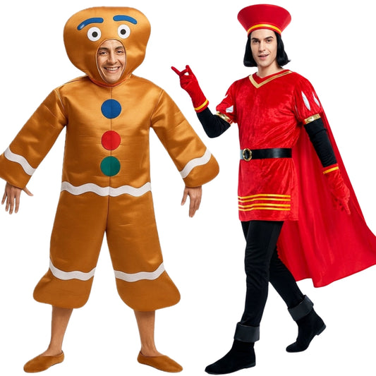 Lord-Farquaad-und-Lebkuchenmann-Paarkostüme