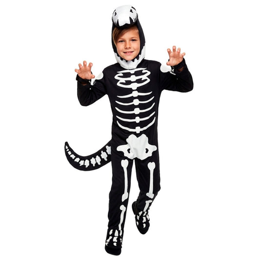 Skelett Dinosaurier Kostüm für Kinder