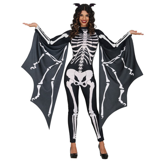 Fledermaus-Skelett Eco Kostüm für Damen