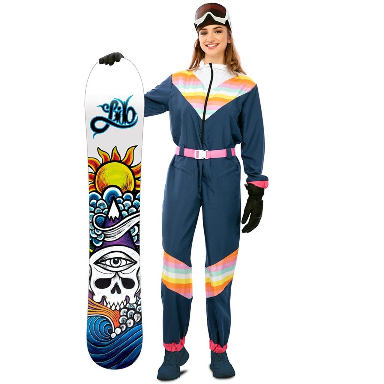 Skifahrerin Kostüm für Damen