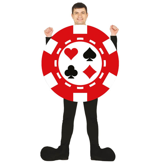 Pokerchip-Kostüm für Erwachsene