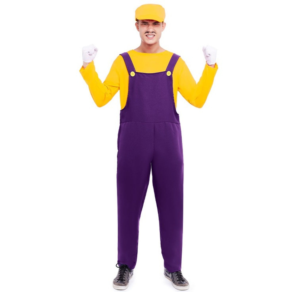 wario handschuhe Klempner-Bösewicht-Wario-Kostüm | Costumalia