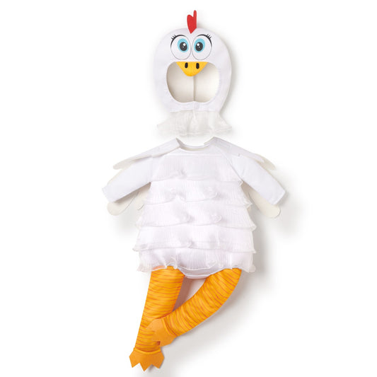 Weiße-Henne-Kostüm für Baby