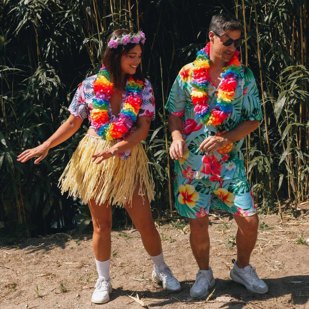 Disfraz hawaiano