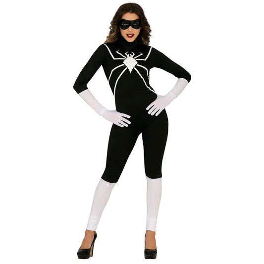 Schwarze Spider-Heldin Kostüm für Damen