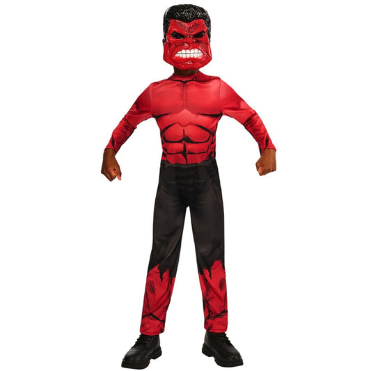 Klassisches rotes Hulk™-Kostüm für Kinder