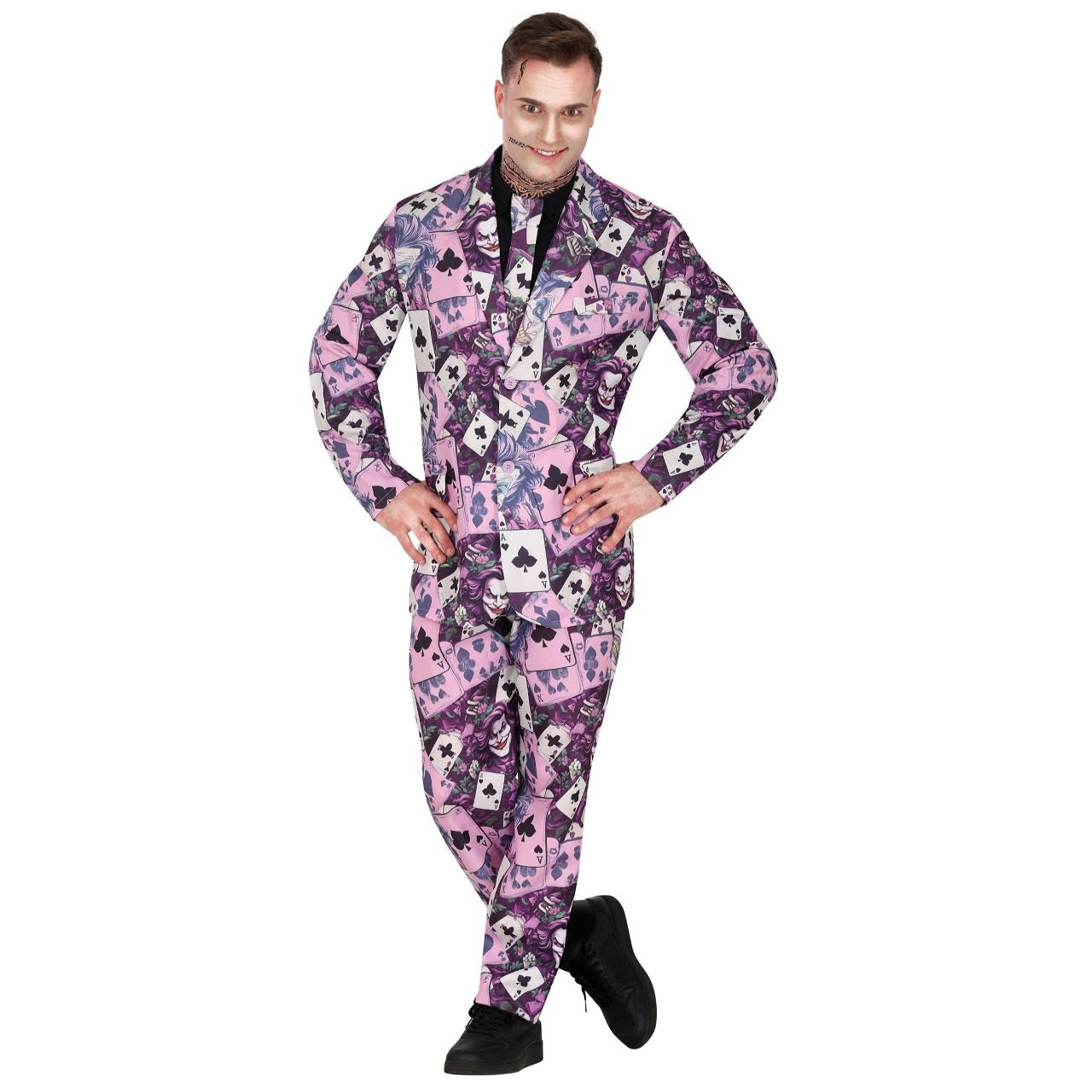 Joker Kartenanzug Kostüm für Herren