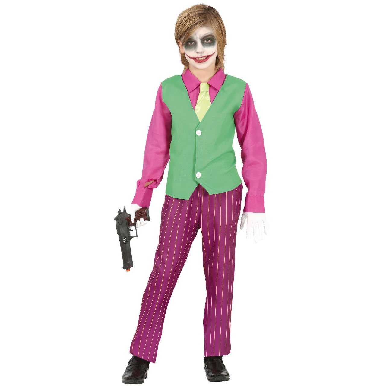 Joker Bösewicht Kostüm für Jungen