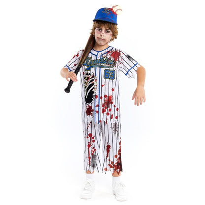 Zombie-Baseballspieler-Kostüm für Kinder