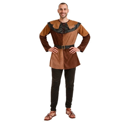 Mittelalterlicher-Holzfäller-Kostüm für Herren