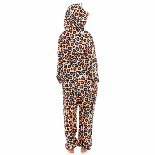 Leoparden Plüsch Kostüm für Erwachsene