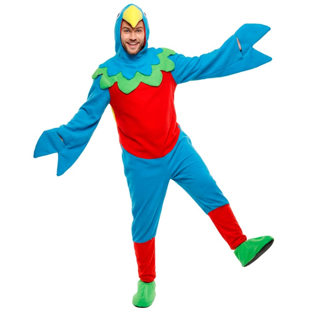 Buntes Papagei-Kostüm für Erwachsene