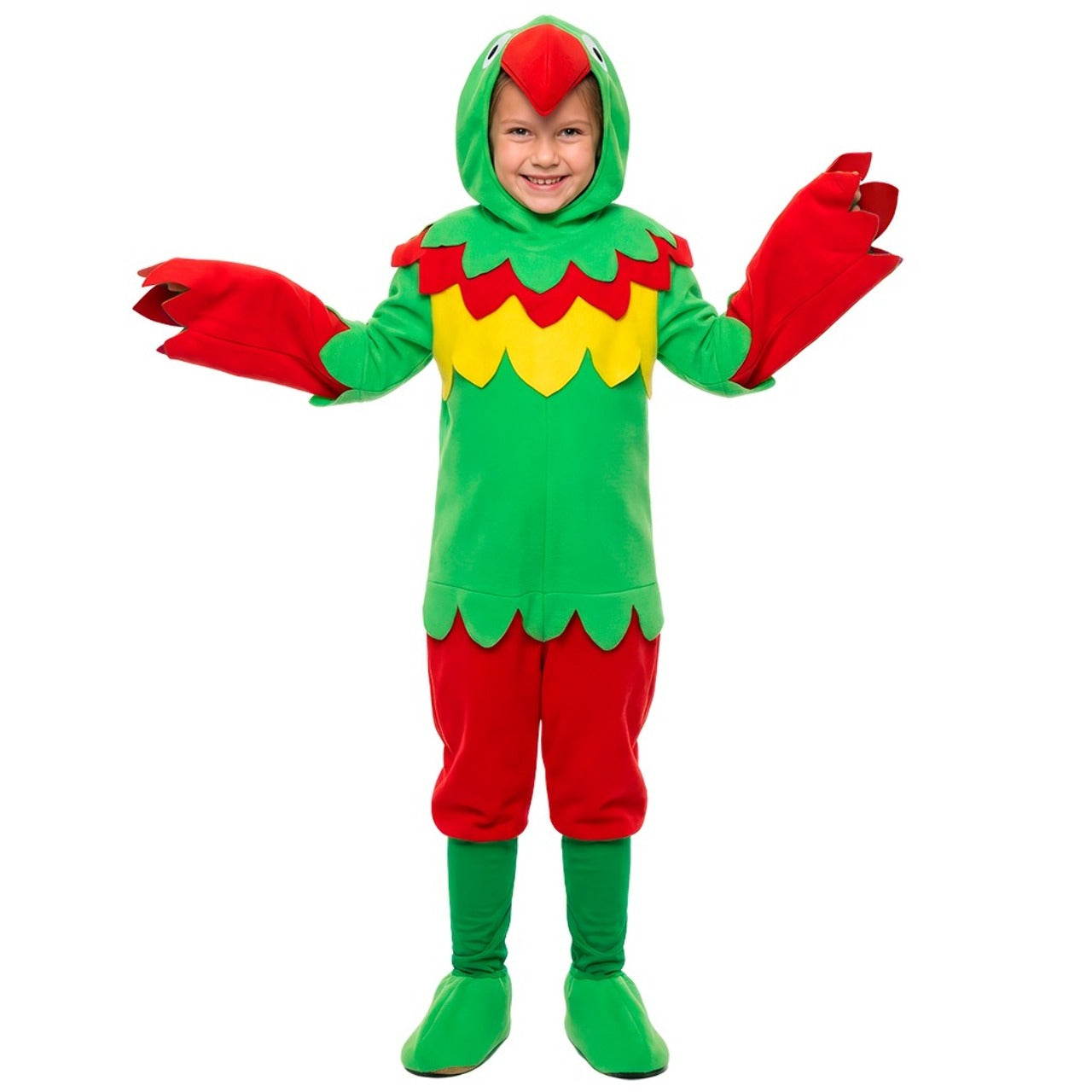 Papagei-Multicolor-Kostüm für Kinder