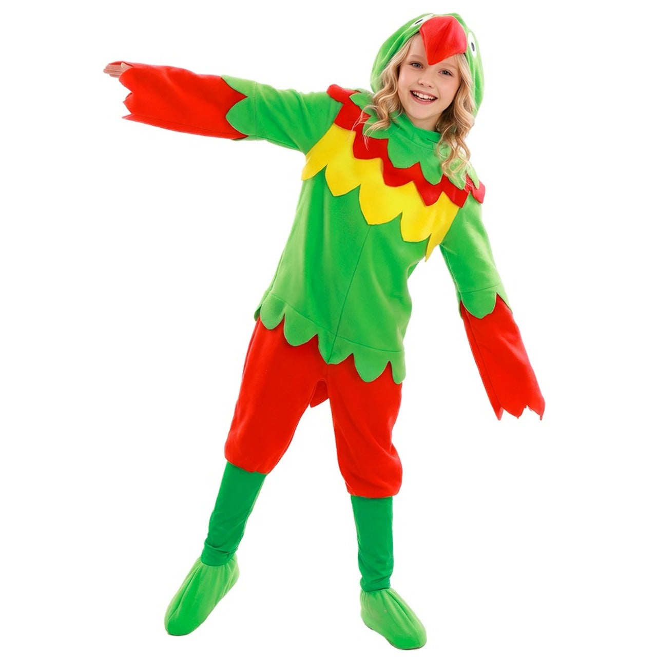 Papagei-Multicolor-Kostüm für Kinder