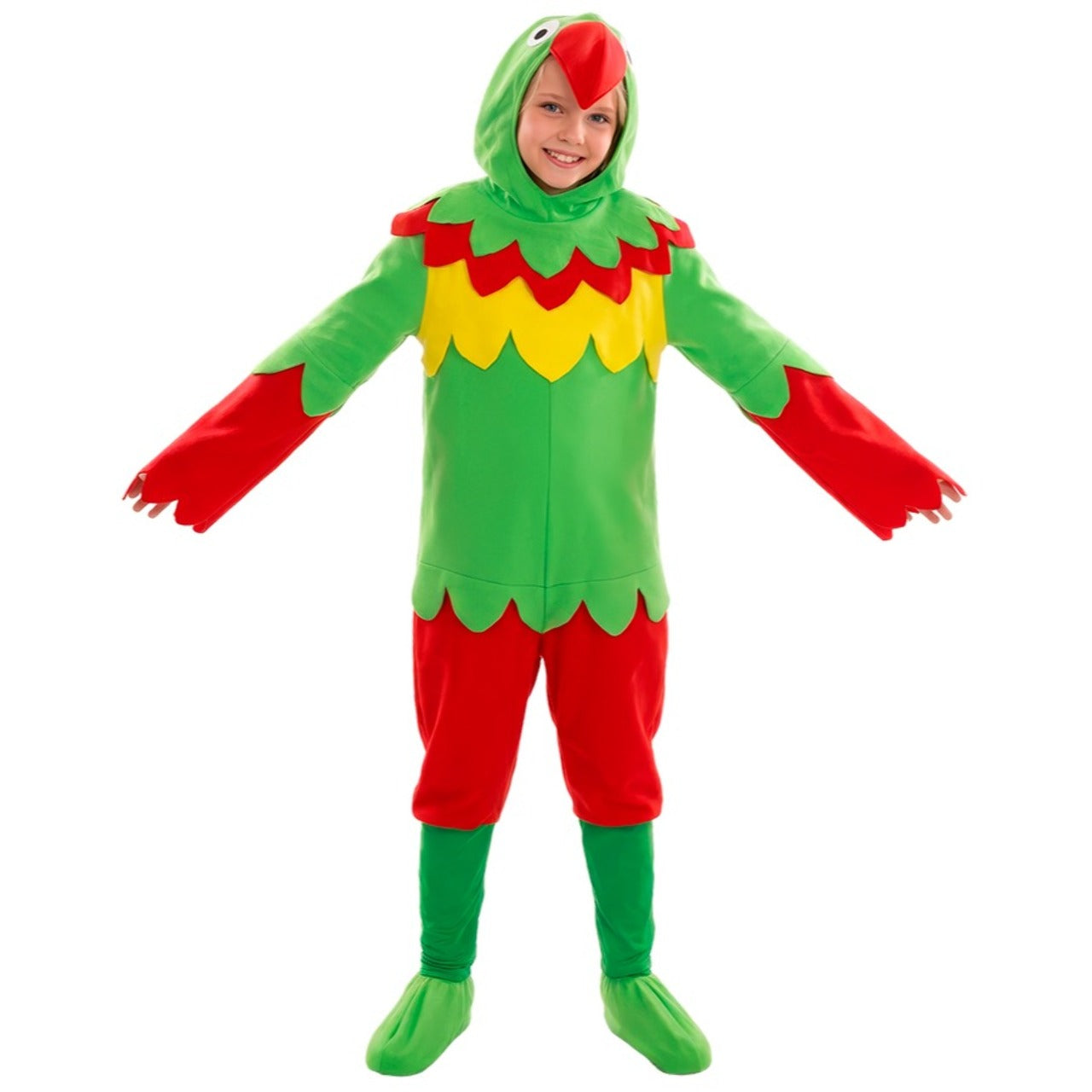 Papagei-Multicolor-Kostüm für Kinder