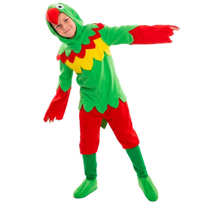Papagei-Multicolor-Kostüm für Kinder