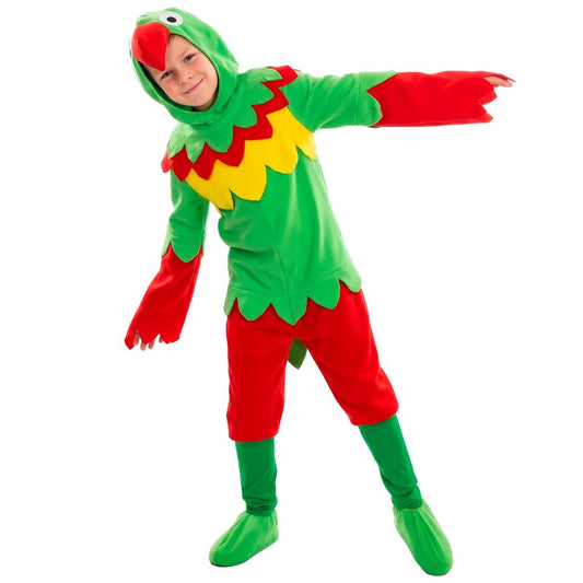 Papagei-Multicolor-Kostüm für Kinder