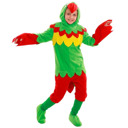 Papagei-Multicolor-Kostüm für Kinder