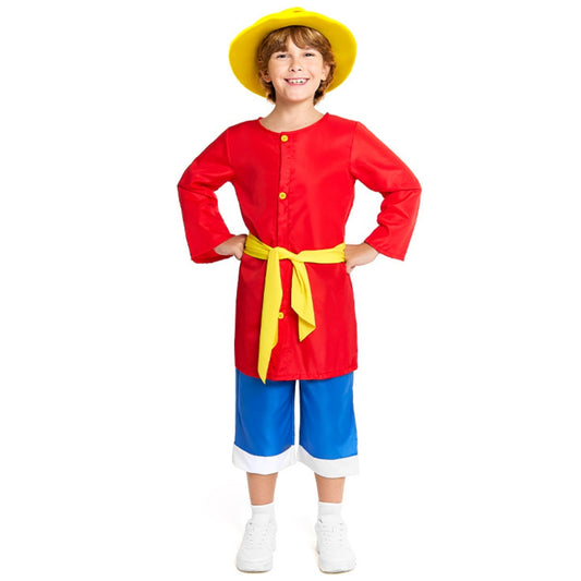 Luffy-One-Piece-Abenteurer-Kostüm für Kinder