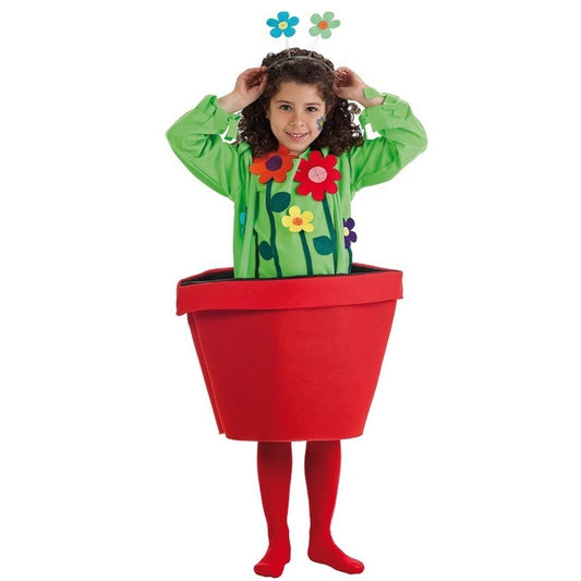 Blumentopf-Kostüm mit Blumen für Kinder