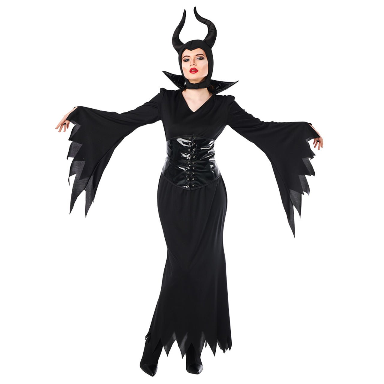 Maleficent-Korsett-Kostüm für Damen