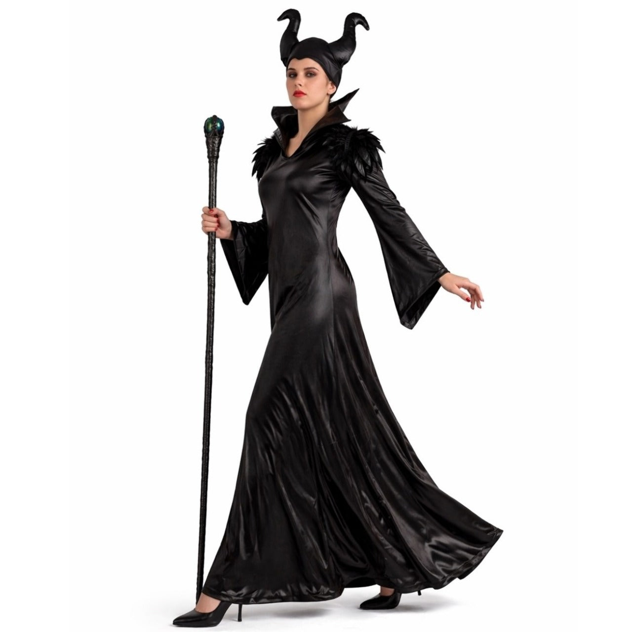 Maleficent-Federkostüm für Damen