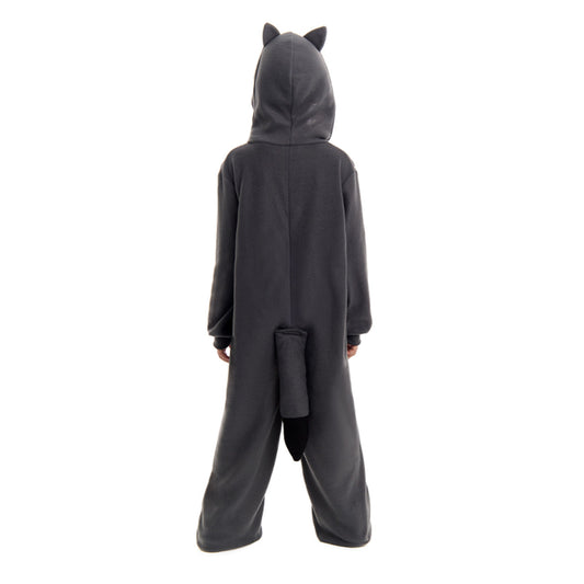 Graues Waschbär Kostüm für Kinder