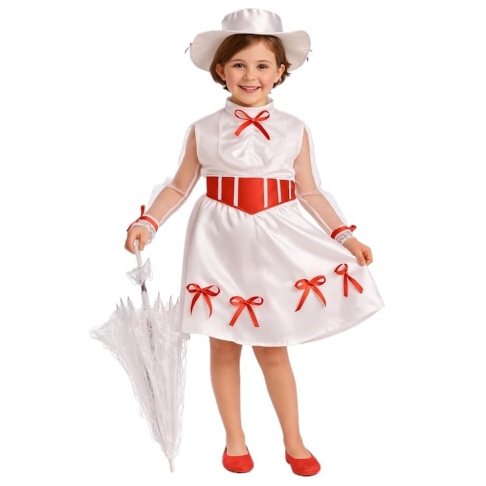 Kindermädchen Poppins Magic Kostüm für Mädchen