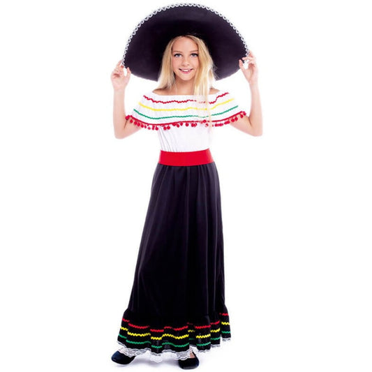 Mexikanisches Valentina-Kostüm für Mädchen