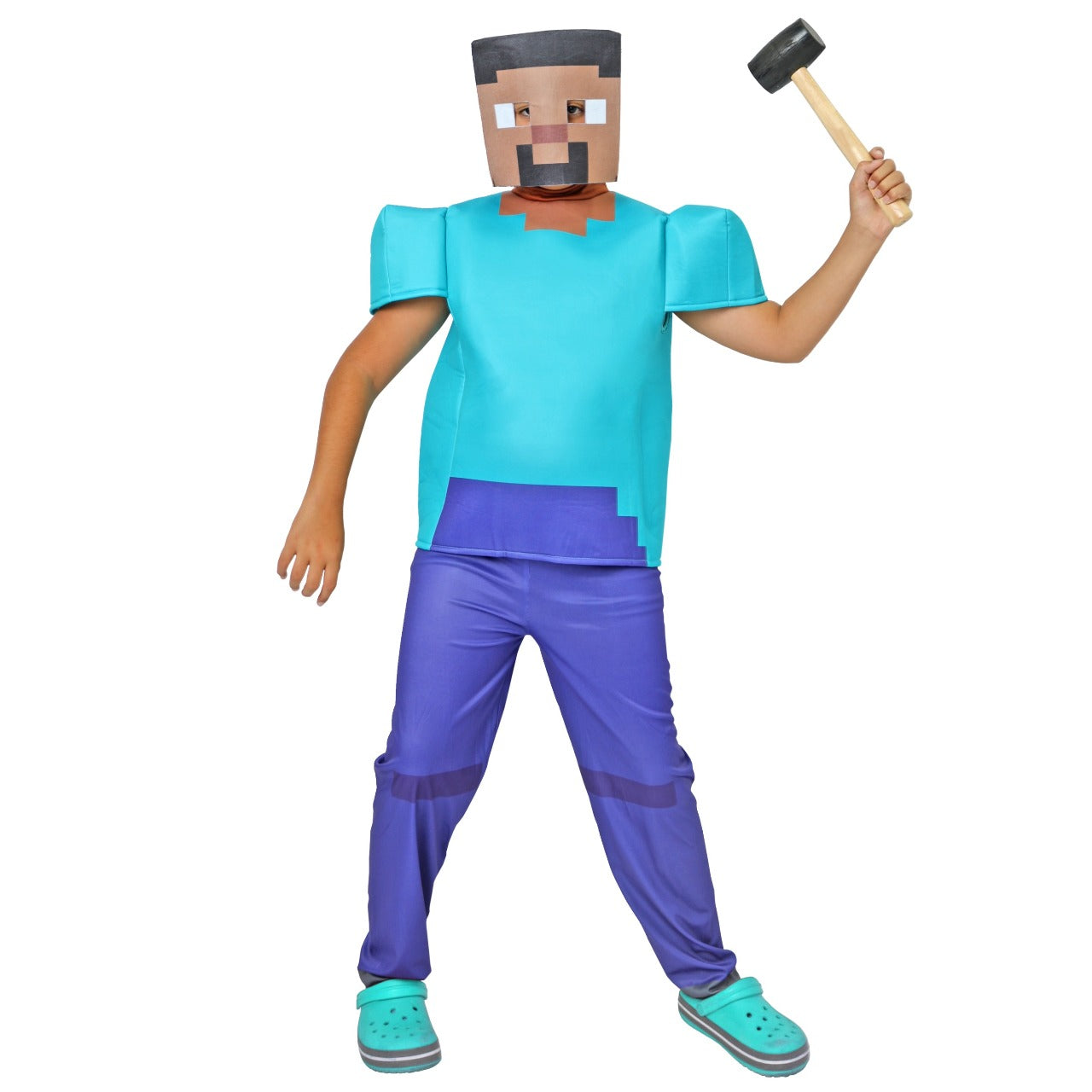 Blaues Minecraft-Kostüm für Jungen