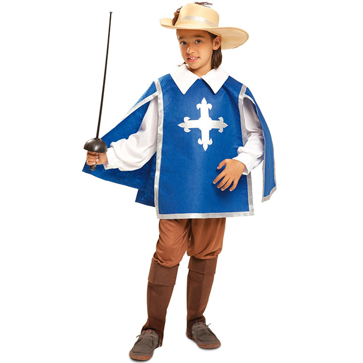 Musketier Kostüm blau für Jungen