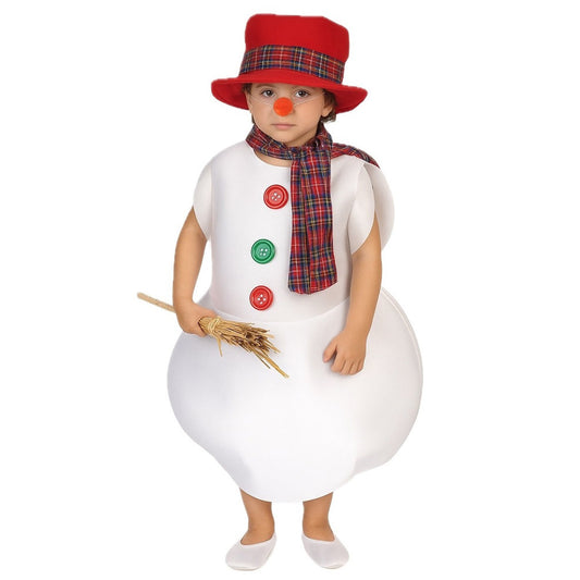 Schneemannskostüm mit Schneeball für Kinder