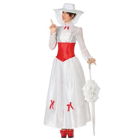 Elegantes Poppins-Nanny-Kostüm für Damen