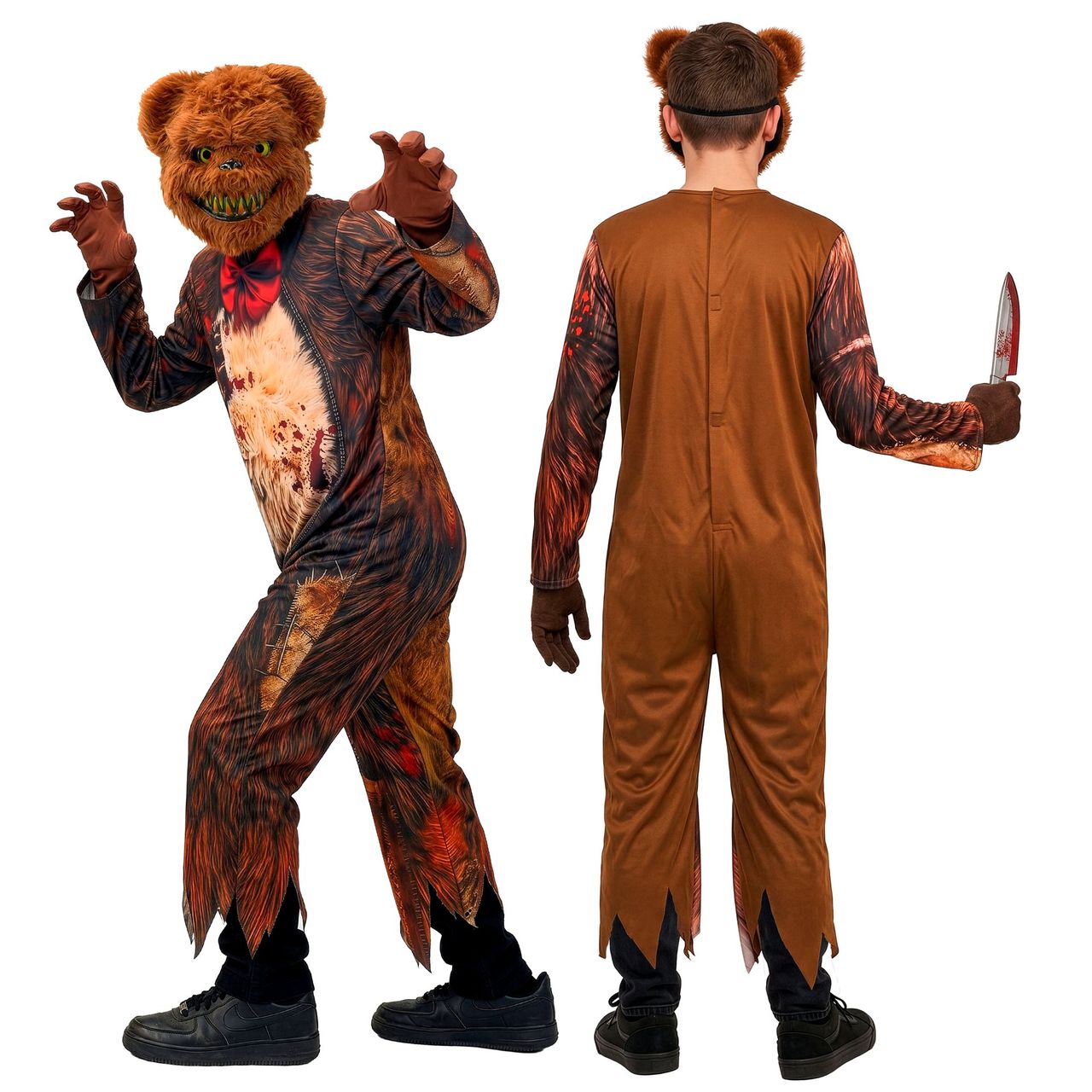 Killer-Zombie-Bären-Kostüm für Kinder