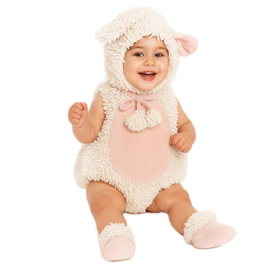Lockiges Schaf-Kostüm für Baby