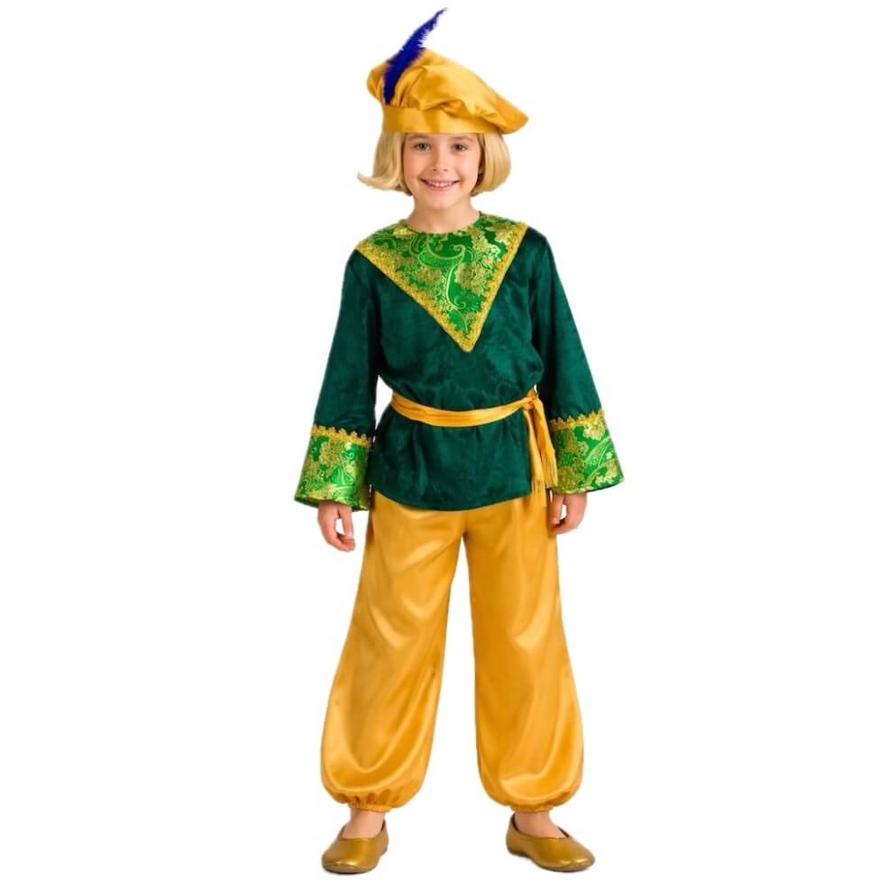 Page Caspar Grün Kostüm für Kinder